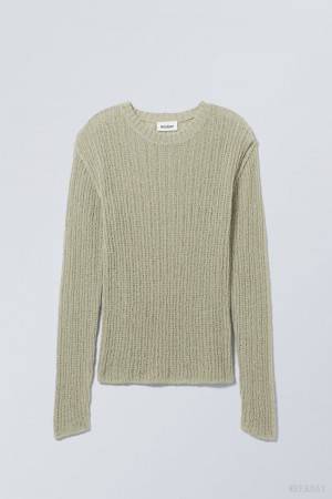 Weekday Ada Sweater ライトカーキ | UEJT7160