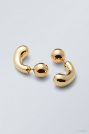 Weekday Bean Earrings Golden | NRAL3938