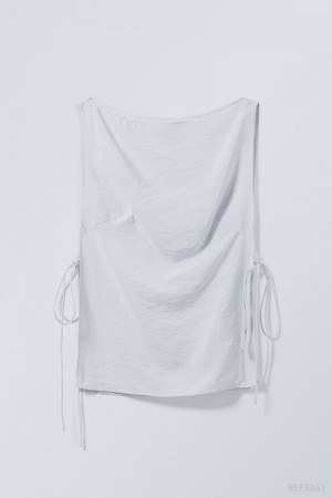 Weekday Cintia Tank Top ライトグレー | AUKM3601