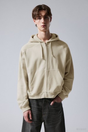 Weekday Craig Zip Hoodie ライト | QLDC4592