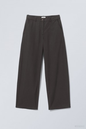 Weekday Elio ワイド Trousers 黒 | WZAE0516