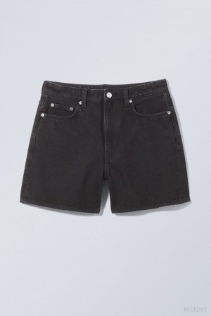 Weekday Eya Denim Shorts 黒 | OYWR4075