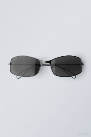 Weekday Flash Sunglasses 黒 | KMOI7183