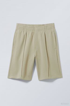 Weekday Ken Terry 軽量 Shorts カーキ | UGSU9654