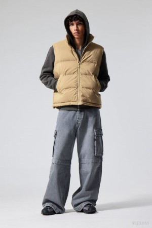 Weekday Kip Puffer Vest ベージュ | FHDG5951