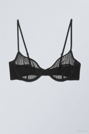 Weekday Molly Underwire Bra ブラ 黒 | UVHX1471