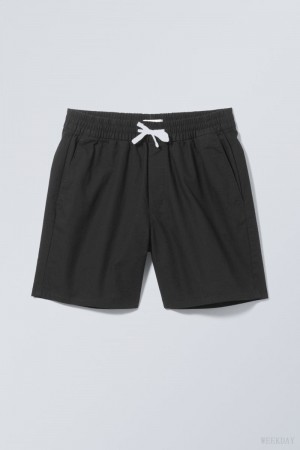 Weekday Olsen Regular Shorts 黒 | JWPJ7399