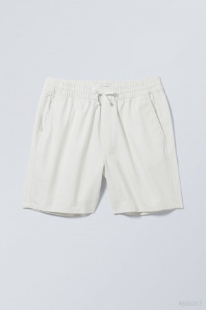 Weekday Olsen Regular Shorts 白 | PGWM8417