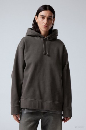 Weekday Oversized Heavyweight Hoodie 黒 | NRWE1325