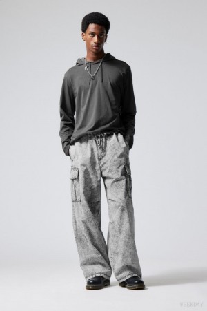 Weekday Parachute Loose Cargo Trousers 暗グレー | JNVG6134