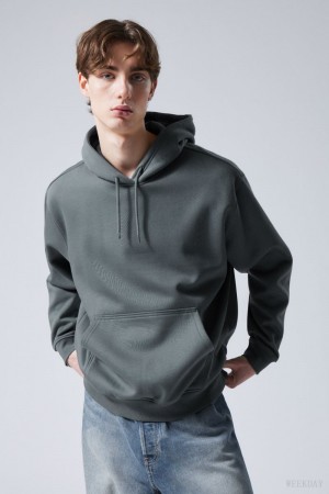 Weekday Relaxed Heavy Hoodie 暗ターコイズ | HQXM0757