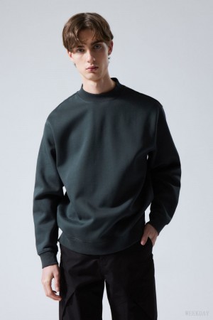 Weekday Relaxed Heavyweight Sweatshirt 暗グレー | CTHV6842