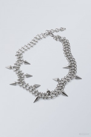 Weekday Spike Necklace シルバー | NYZF3107