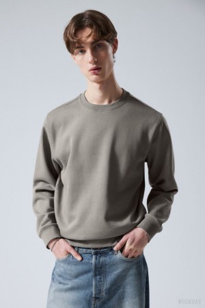 Weekday Standard Midweight Sweatshirt グレー | YYGD6144