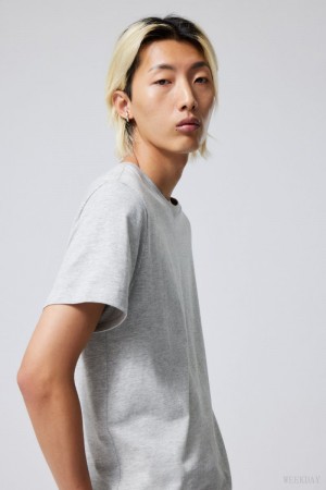 Weekday Standard Midweight T-shirt グレー | TAQI7538