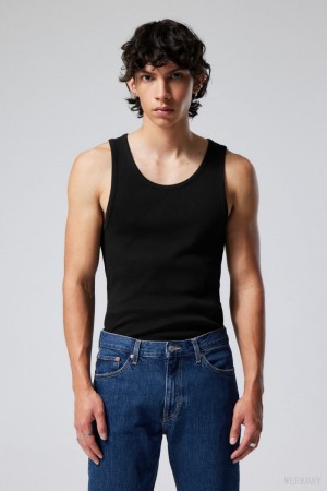 Weekday Standard Tank Top 黒 | NNVM4993