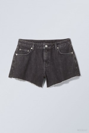 Weekday Swift Denim Shorts 黒 | DMPL9060