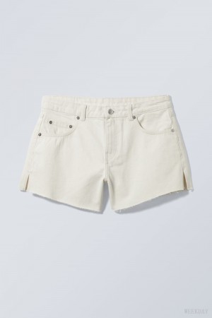 Weekday Swift Denim Shorts 白 | MTJL0284