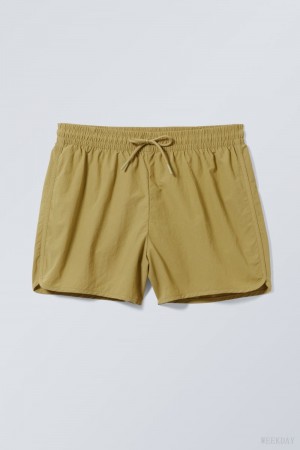 Weekday Tan Structure Swim Shorts カーキ | HYMX4120