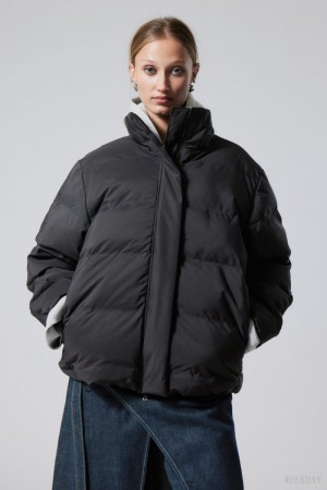 Weekday Xena Puffer Jacket 黒 | LBHU8086