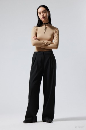 Weekday Zia Suit Trousers 黒 | XHSV4277