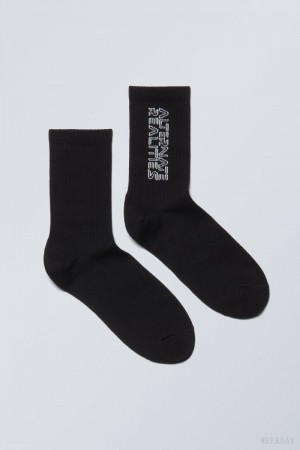 Weekday 運動 Printed Socks Alternate Realities | GAUY7353