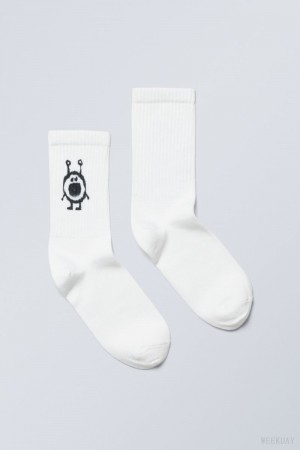 Weekday 運動 Printed Socks Mini Tubbie | WQRP5510