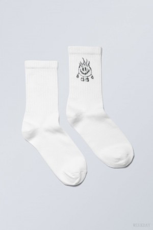 Weekday グラフィック 運動 Sock Happy Flame | JWVR2160