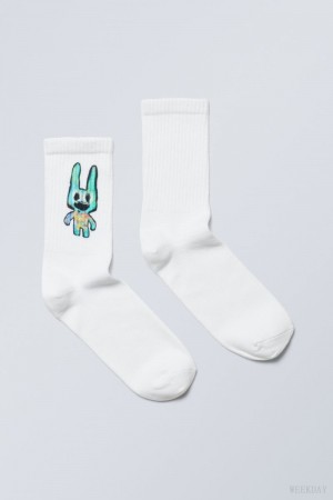 Weekday グラフィック 運動 Sock Rabbit | VWJN0953