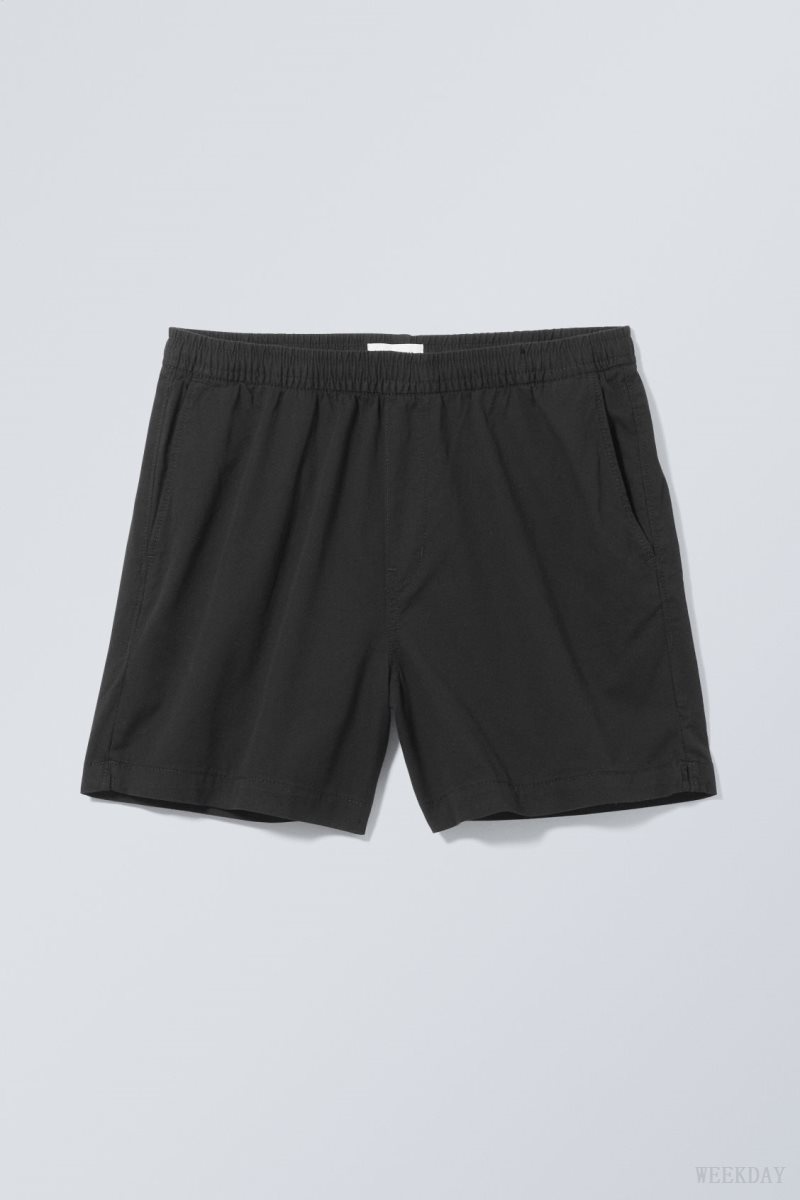 Weekday Alex Relaxed Shorts 黒 | CAYF9535