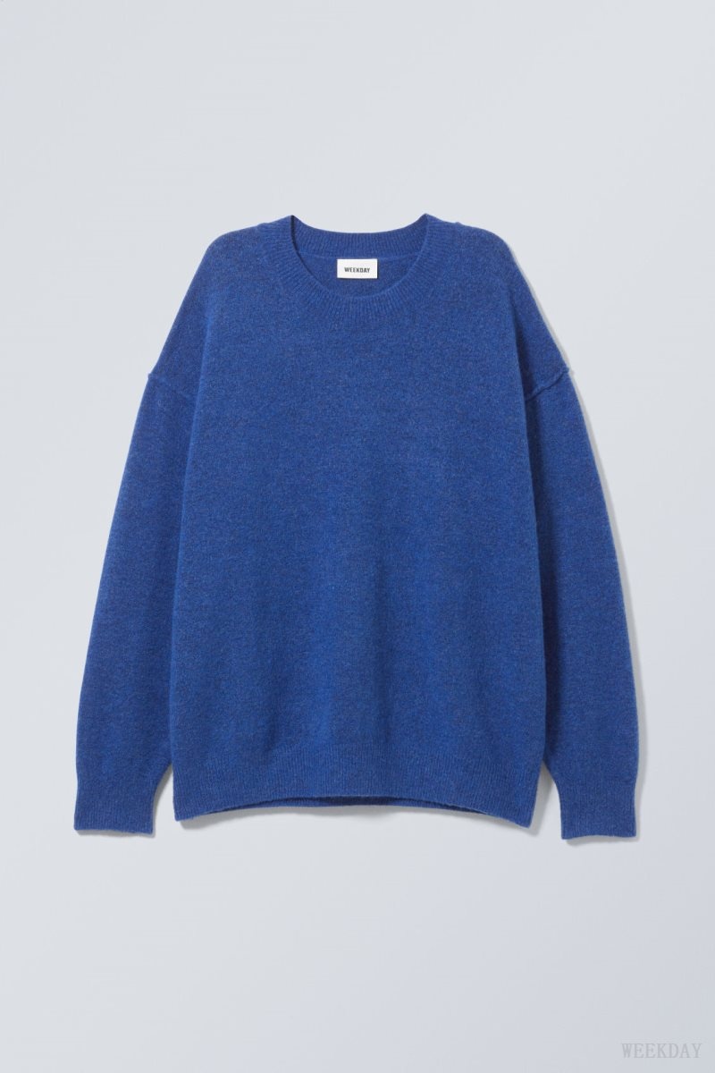 Weekday Annie Knit Sweater 青 | HHBK0063