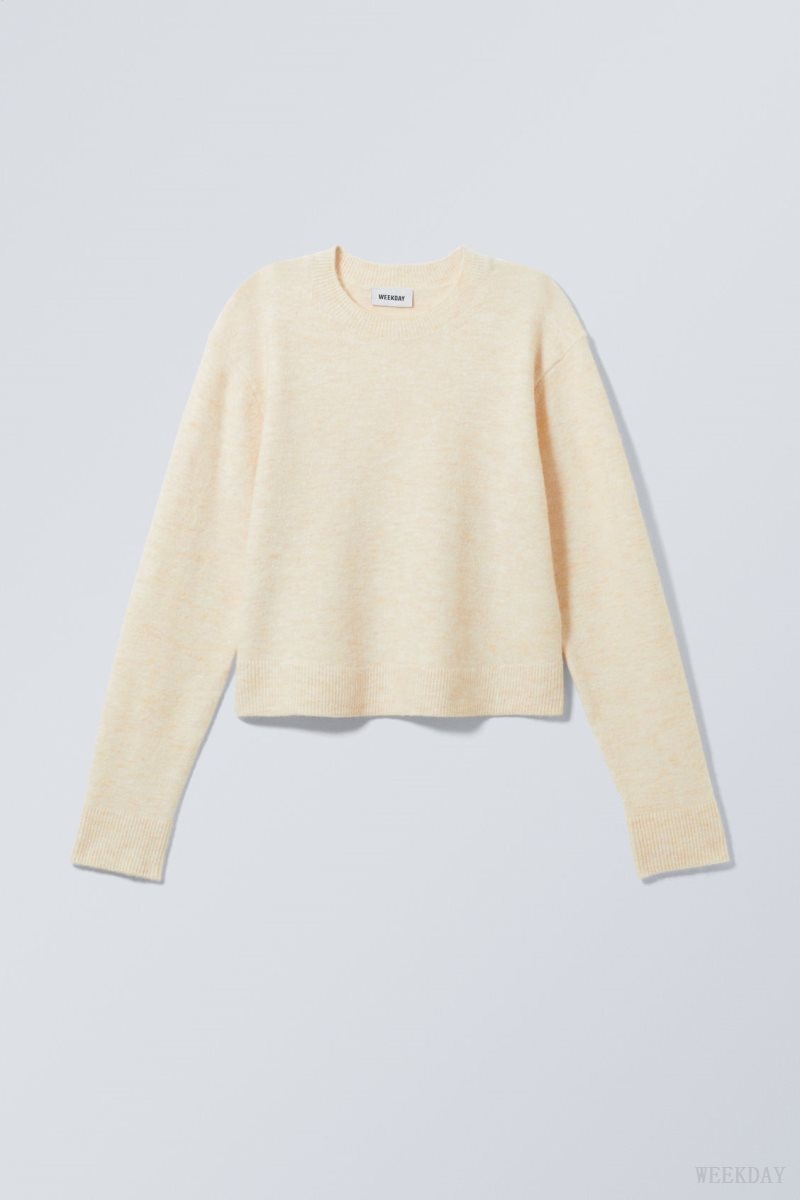 Weekday Ayla Sweater Oat | MFDR2082