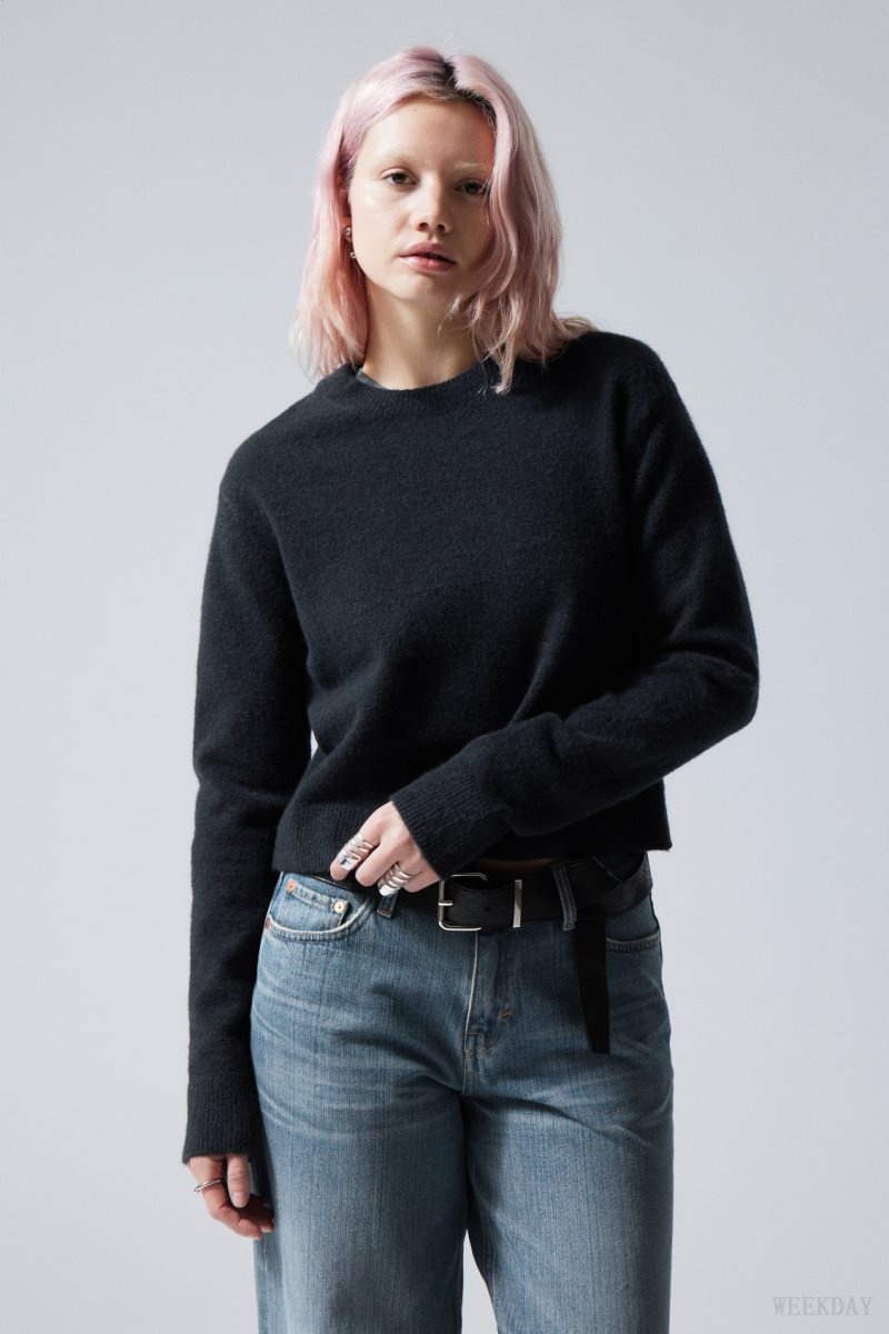 Weekday Ayla Sweater ネイビー | CAGS2657