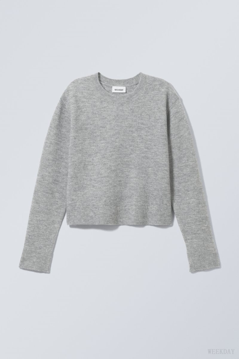 Weekday Ayla Sweater グレー | YPJE7557