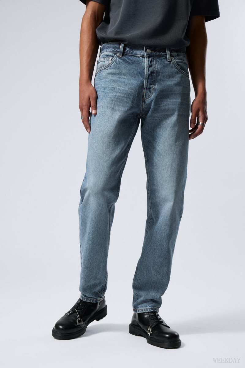 Weekday Barrel Relaxed Tapered Jeans 青 | ZLRB9934