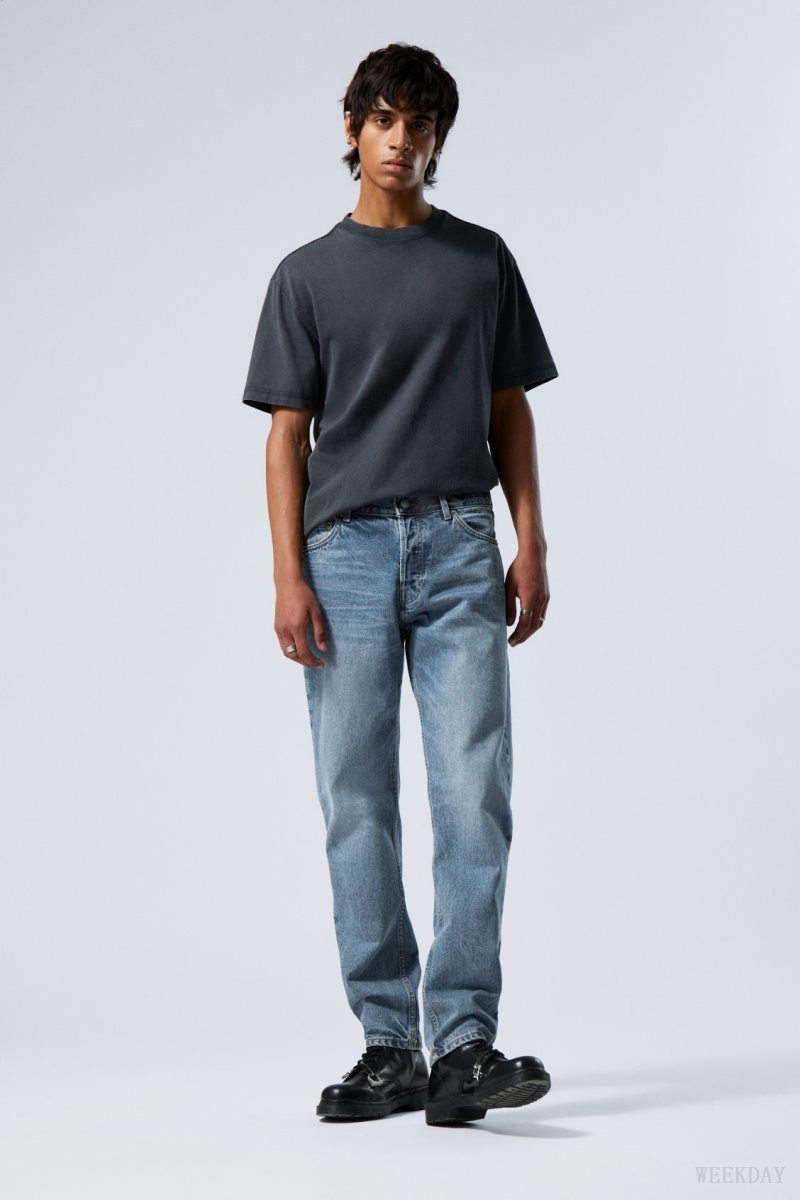 Weekday Barrel Relaxed Tapered Jeans 青 | ZLRB9934