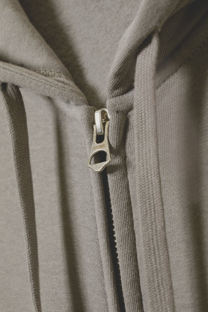 Weekday Boxy Midweight Zip Hoodie グレー | LLOI8505