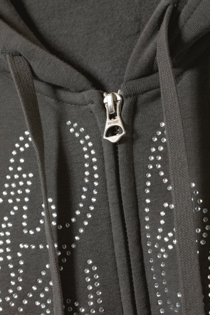 Weekday Boxy グラフィック Zip Hoodie Wizard Rhinestones | JEXZ4510