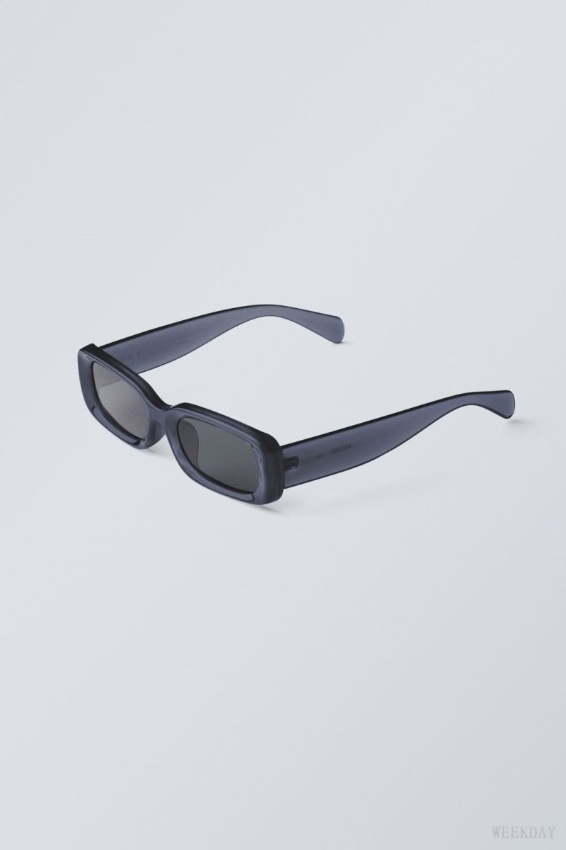 Weekday Cruise Squared Sunglasses 青 | OTIZ5691