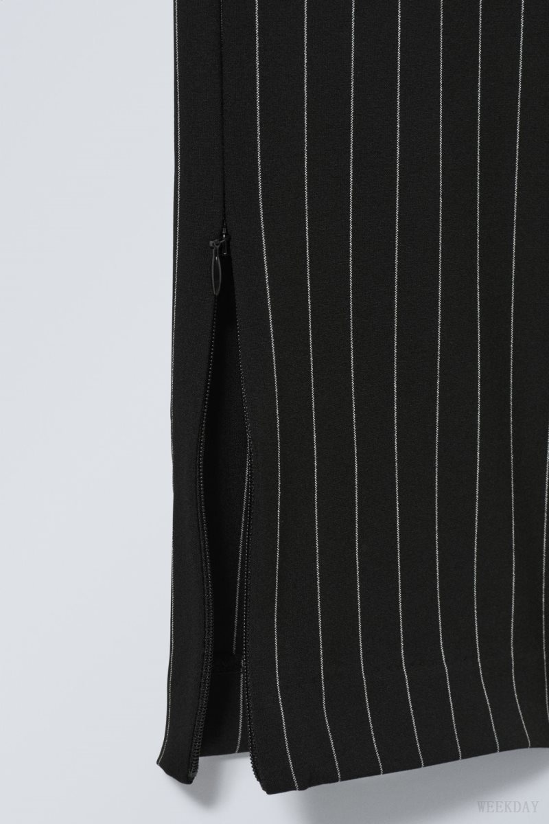 Weekday Dessa slim Trousers Pinstripe | WTSG0899