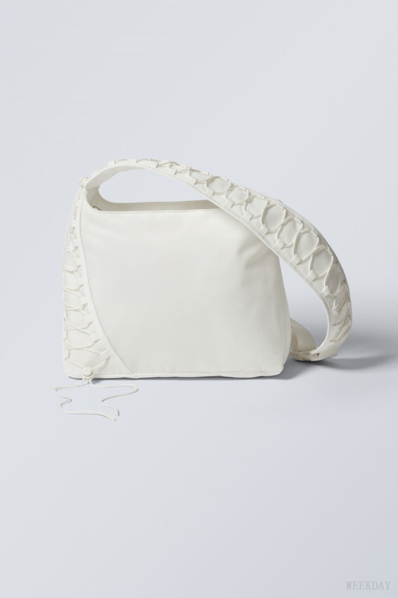 Weekday Drawstring Shoulder Bag 白 | LUXU8696