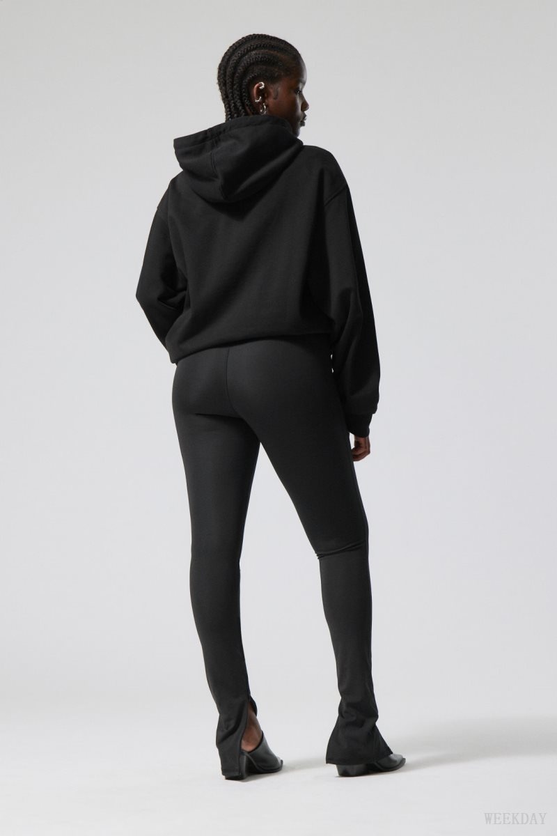 Weekday Drew Zip Tights 黒 | EOMX3739