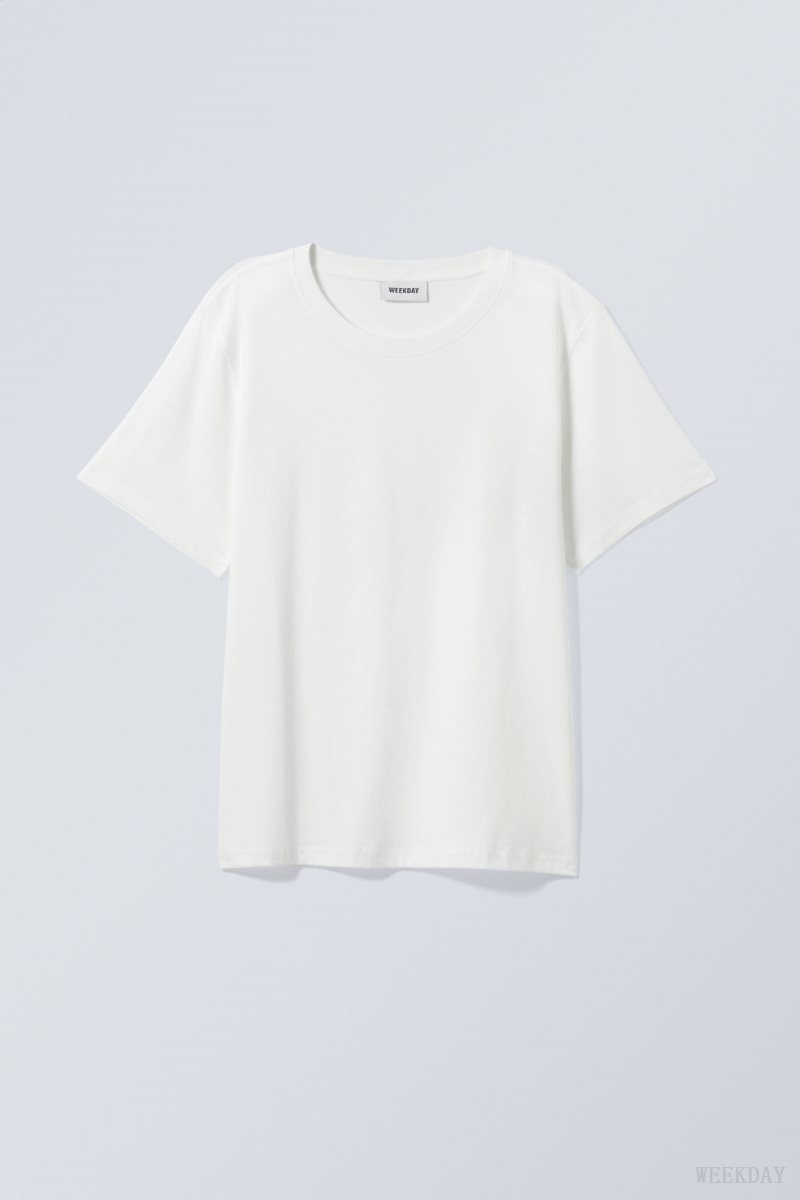 Weekday Essence Standard T-shirt 白 ライト | SCPM1564