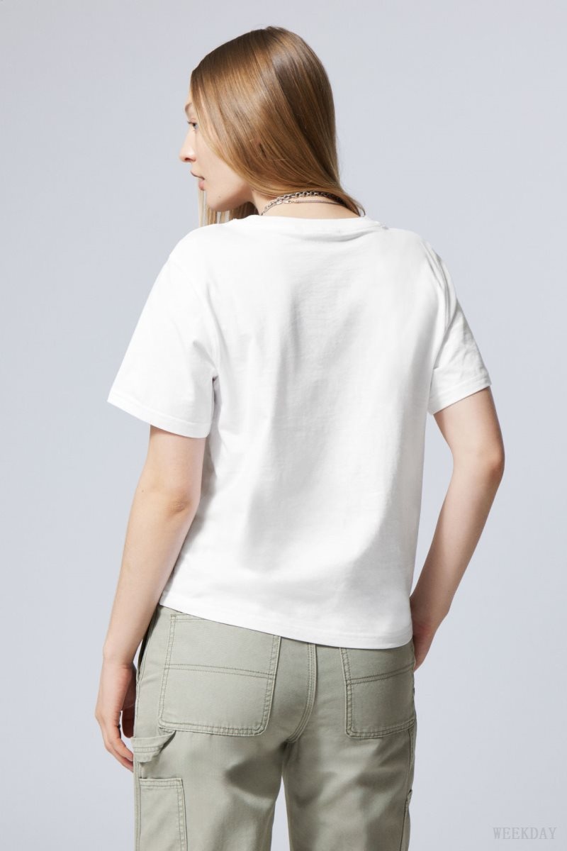 Weekday Essence Standard T-shirt 白 ライト | SCPM1564