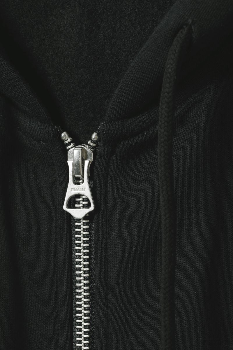 Weekday Essence Standard Zip Hoodie 黒 | BSVE8037