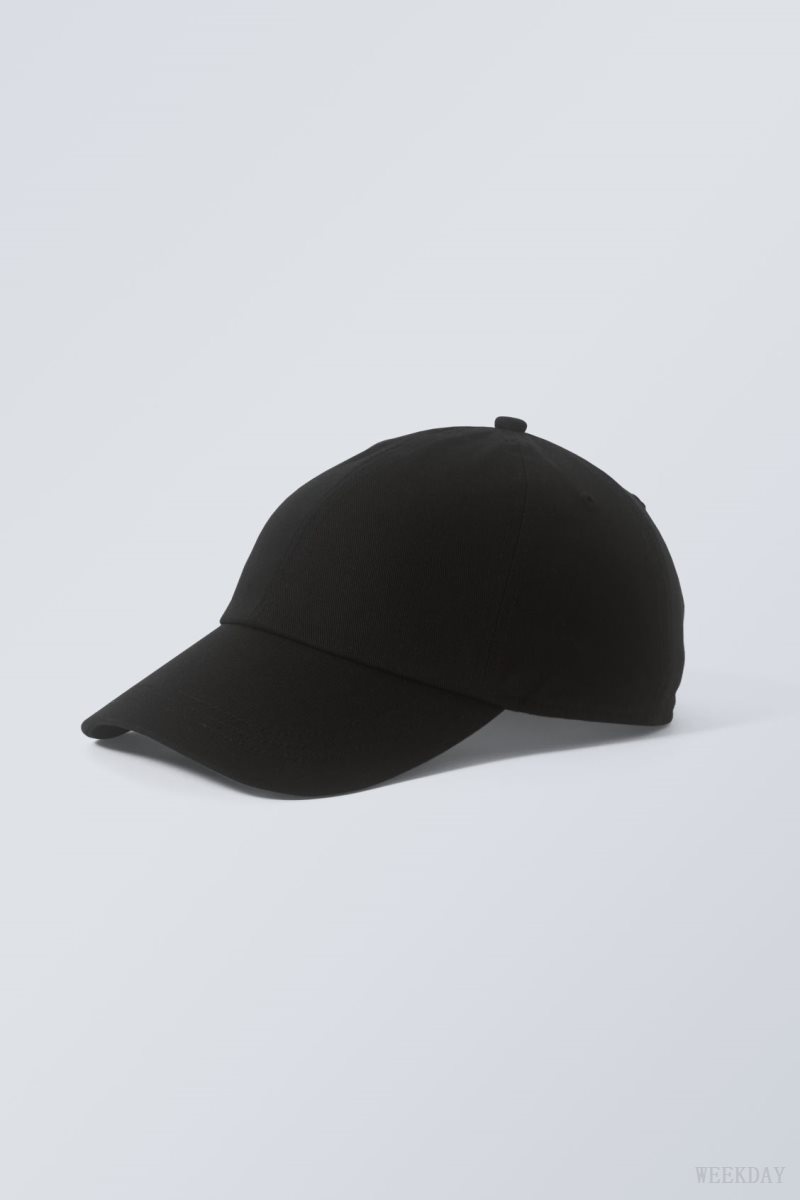 Weekday Essential Cotton Cap 黒 | WKSJ9828