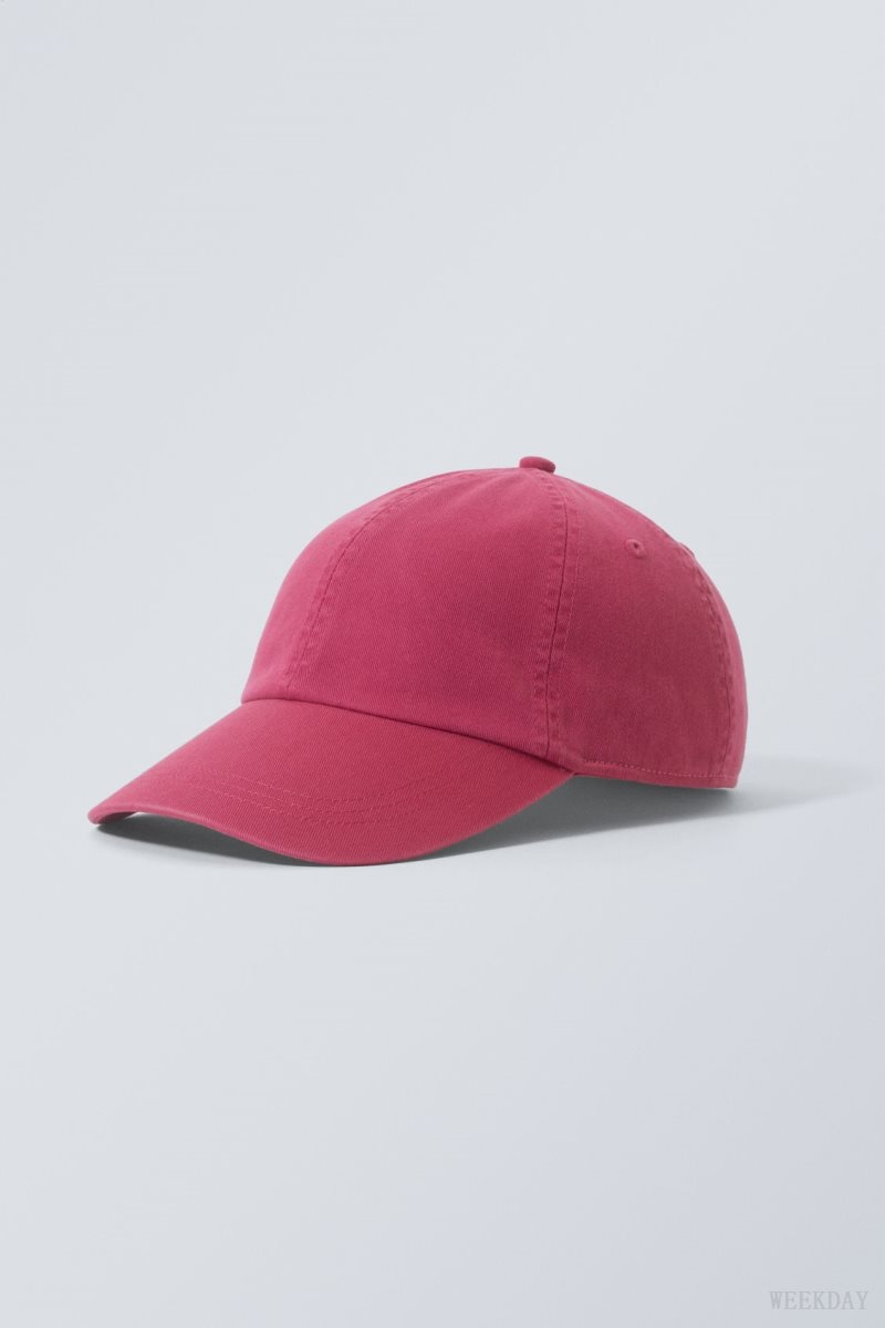 Weekday Essential Washed Cap ピンク | LEBF5897