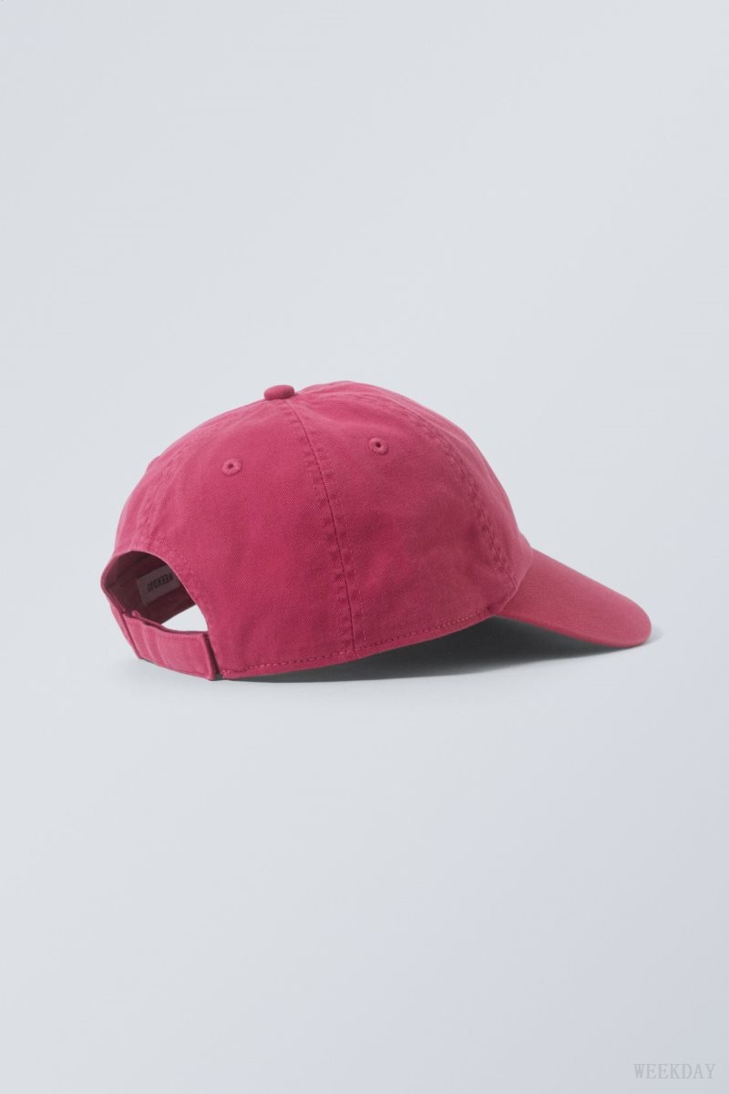 Weekday Essential Washed Cap ピンク | LEBF5897