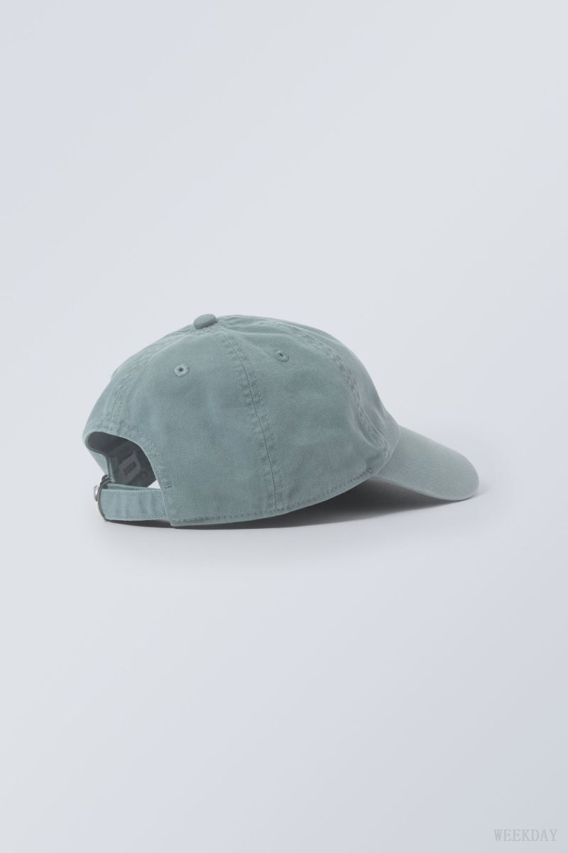 Weekday Essential Washed Cap 青 | LRAS3554