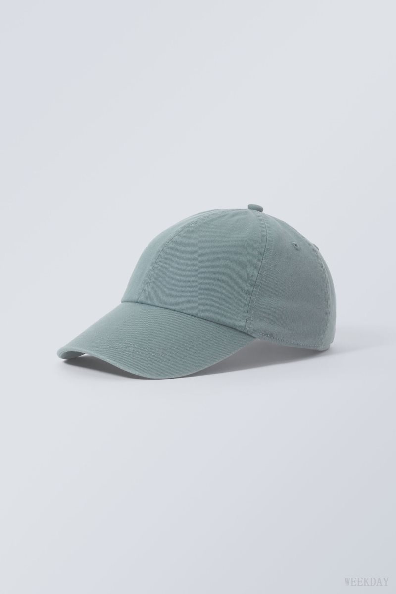 Weekday Essential Washed Cap 青 | LRAS3554